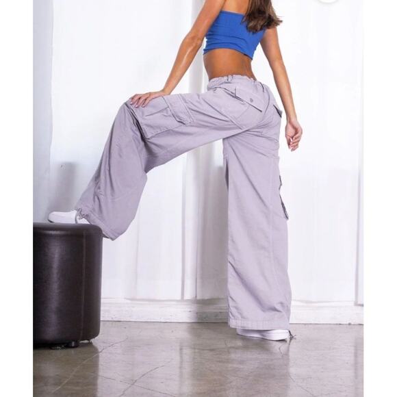 Revice Denim - The Maverick  /  Titanium Sky Parachute Pants in Gray - Picture 6 of 7